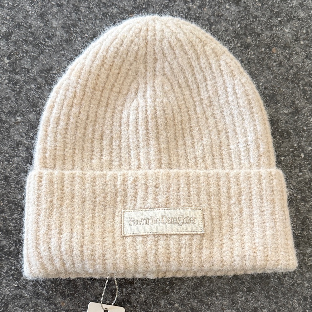 Favorite Daughter Ivory Rib Beanie